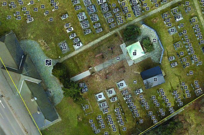 A salgótarjáni zsidó temető felülnézetből